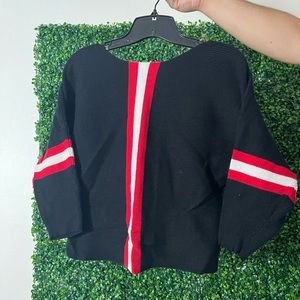 Slouch Knit Sweater Striped